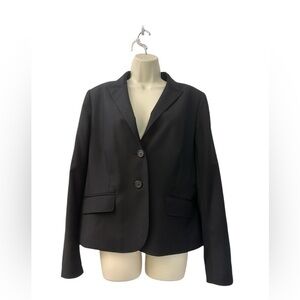 J. Crew 100% Wool Black Blazer Women’s Classic Jacket Size 14